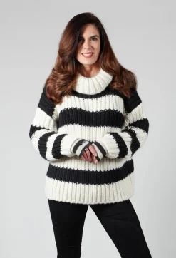 Fringe Knitwear|Jumpers^Ava Sweater in Black and White