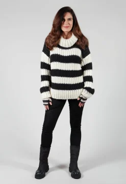 Fringe Knitwear|Jumpers^Ava Sweater in Black and White