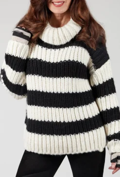 Fringe Knitwear|Jumpers^Ava Sweater in Black and White