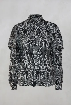 Oblique Creations Shirts & Blouses^Aztec Shirt in Black