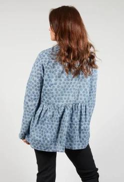 Lilith Shirts & Blouses^Baby Doll Style Blouse in Blue