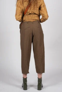 Masnada Trousers^Baggy Cur Trousers in Mud