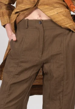 Masnada Trousers^Baggy Cur Trousers in Mud