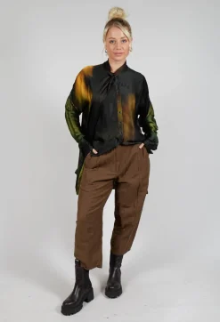 Masnada Trousers^Baggy Cur Trousers in Mud