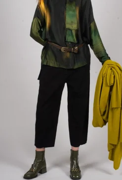 Masnada Trousers^Baggy Les Trousers in Black