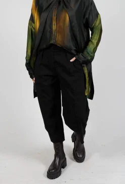 Masnada Trousers^Baggy Les Trousers in Black