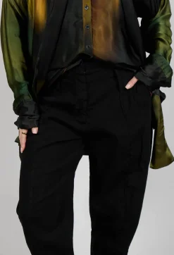 Masnada Trousers^Baggy Les Trousers in Black