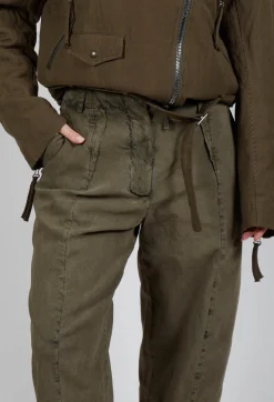 Masnada Trousers^Baggy Les Trousers in Moss