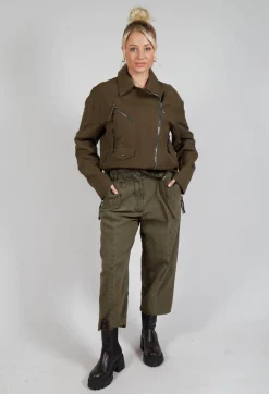 Masnada Trousers^Baggy Les Trousers in Moss