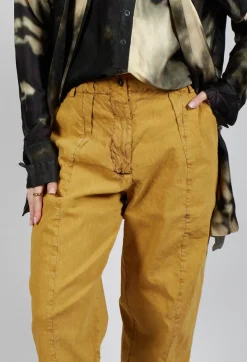 Masnada Trousers^Baggy Les Trousers in Ocra