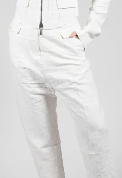 Masnada Trousers^Baggy Trousers in Chalk