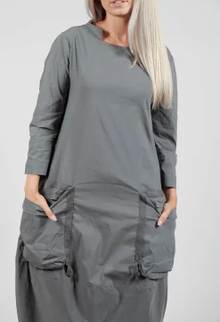 Rundholz Black Label Dresses^Balloon Hem Utility Dress in Rock
