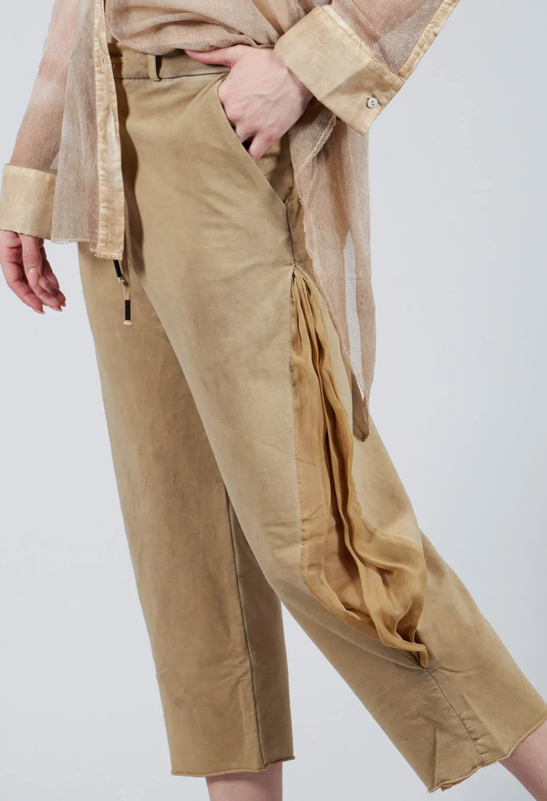 Masnada Trousers^Balloon Leg Culottes in Khaki