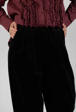Amici Trousers^Balloon Leg Trousers in Black