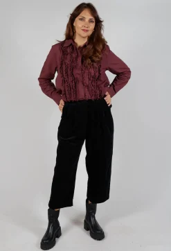 Amici Trousers^Balloon Leg Trousers in Black