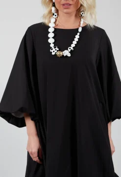 Amici Dresses^Balloon Sleeve Tunic Dress in Black