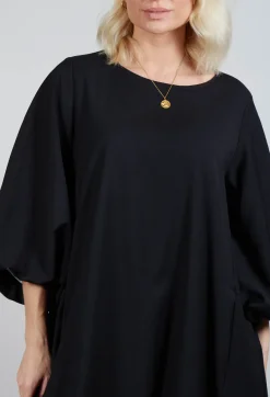 Amici Dresses^Balloon Sleeve Tunic Dress in Black