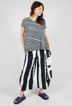 Rundholz Black Label Trousers^Balloon Trousers with Feature Pockets in Black Print