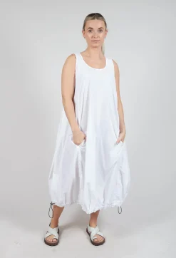 Rundholz Dip Dresses^Balloon-Shaped Dress with Pull Toggle Hemline in Semi Bleach