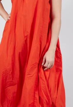 Rundholz Dip Dresses^Balloon-Shaped Dress with Pull Toggle Hemline in Mandarine