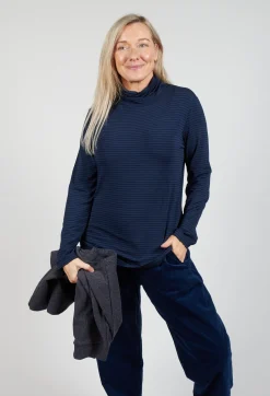 Mama B Tops^Baobab MR T Shirt in Blu Stripe