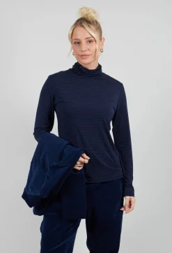 Mama B Tops^Baobab MR T Shirt in Blu Stripe
