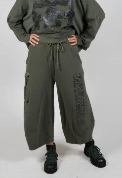Rundholz Black Label Trousers^Barrel Leg Joggers in Camp Print