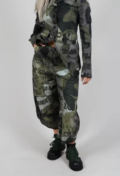 Rundholz Black Label Trousers^Barrel Leg Trousers in Multicolour