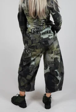 Rundholz Black Label Trousers^Barrel Leg Trousers in Multicolour