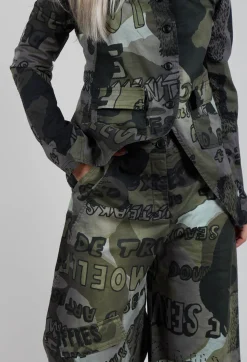 Rundholz Black Label Trousers^Barrel Leg Trousers in Multicolour