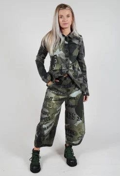 Rundholz Black Label Trousers^Barrel Leg Trousers in Multicolour