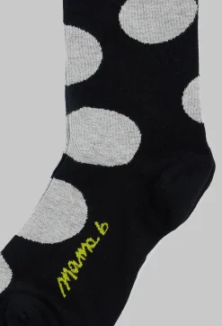 Mama B Socks^Basso P Spot Socks in Nero