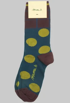 Mama B Socks^Basso T Socks in Blu and Olio