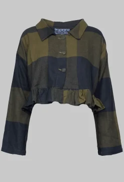 Les Ours Jackets^Batiste Short Jacket in Carreaux Bronze