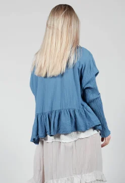 Privatsachen Shirts & Blouses^Bauchlos Shirt in Oxalis Blue