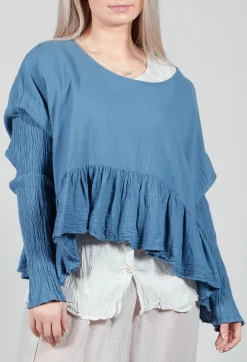 Privatsachen Shirts & Blouses^Bauchlos Shirt in Oxalis Blue