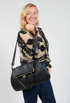 Le Daf Bags^Bauletto Tondo Bag in Black