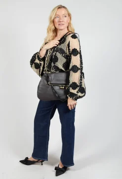 Le Daf Bags^Bauletto Tondo Bag in Ebano