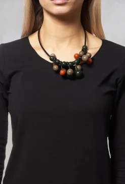 Nodova Necklaces^Beaded Necklace in Green