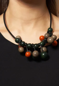 Nodova Necklaces^Beaded Necklace in Green