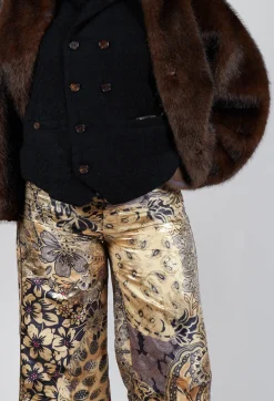 Mes Demoiselles Trousers^Beauty Trousers in Gold Flower
