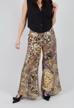 Mes Demoiselles Trousers^Beauty Trousers in Gold Flower