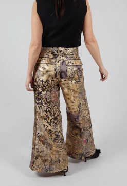 Mes Demoiselles Trousers^Beauty Trousers in Gold Flower