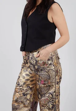 Mes Demoiselles Trousers^Beauty Trousers in Gold Flower
