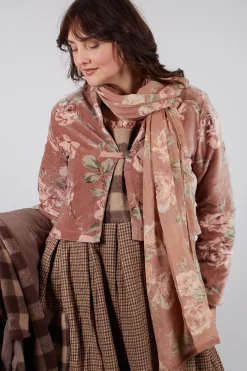 Les Ours Jackets^Begonia Jacket in Velour Fleur Rose
