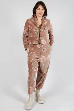 Les Ours Jackets^Begonia Jacket in Velour Fleur Rose