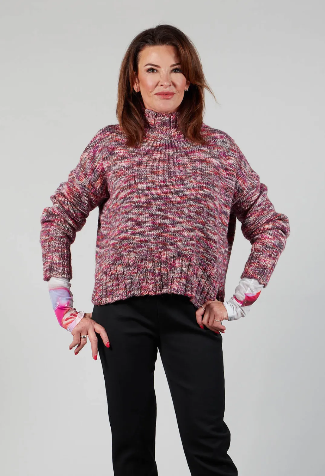 Malloni Jumpers^Begonia Tricot Knitted Jumper in Multicolour