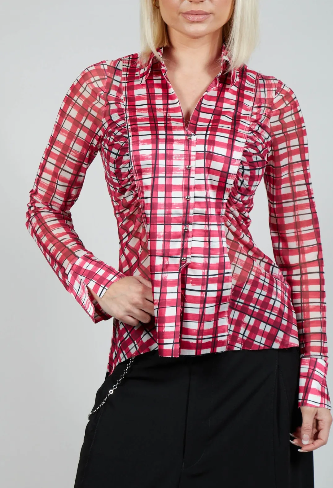 High Shirts & Blouses^Behave Shirt in Pink Check