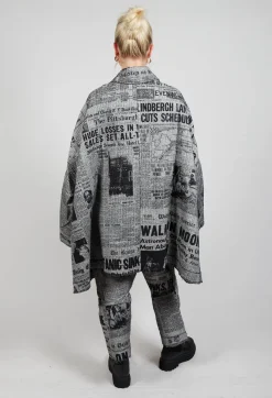 Rundholz Dip Coats^Bell Sleeve Coat in Moonwalk
