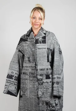 Rundholz Dip Coats^Bell Sleeve Coat in Moonwalk